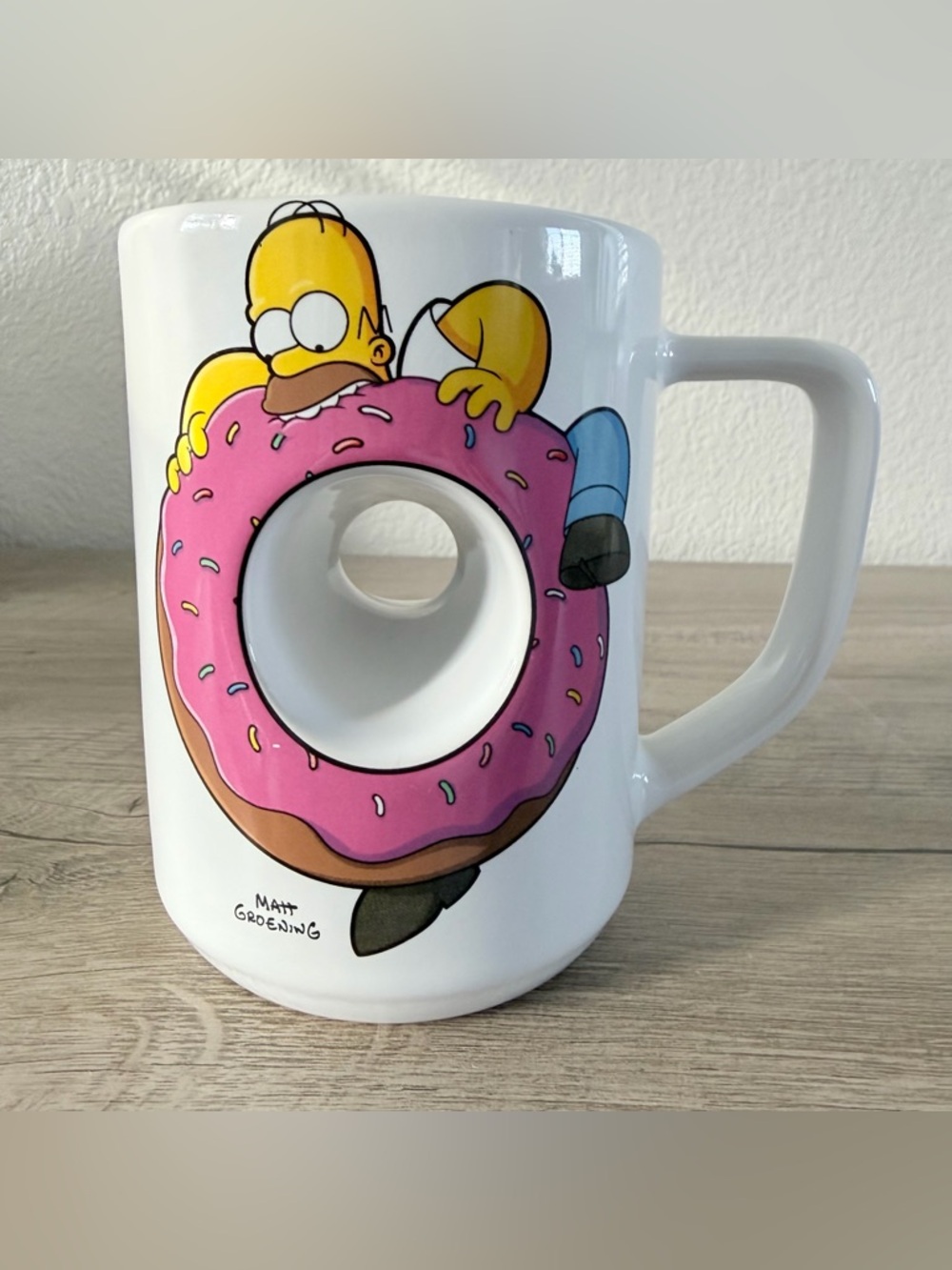 Universal Studios Krustyland Homer Simpson Donut Hole Mug Carbs